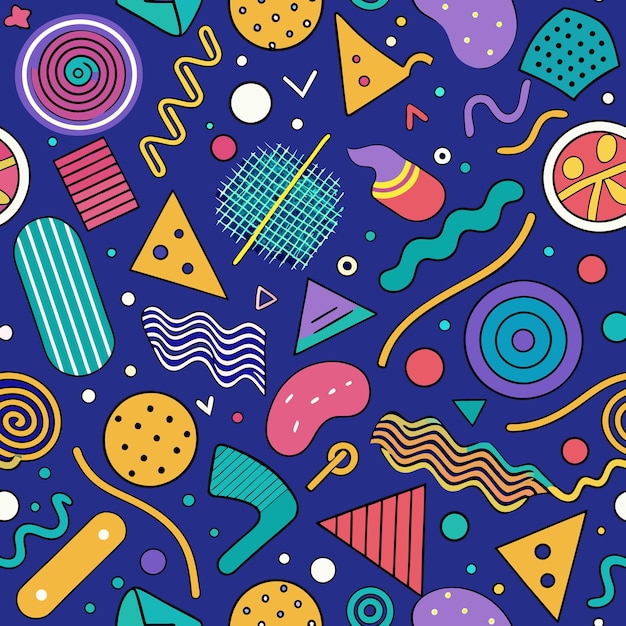 Formas geométricas Diseño de patrones abstractos coloridos