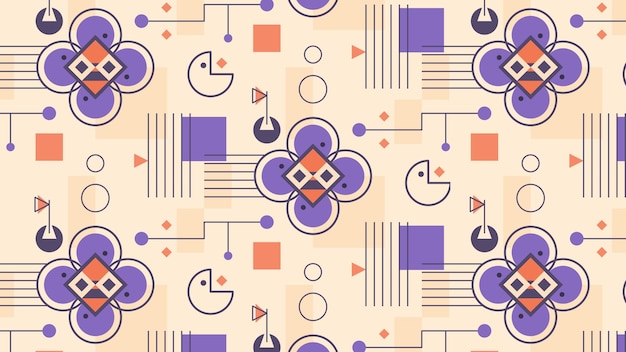 Formas geométricas diseño de patrones abstractos