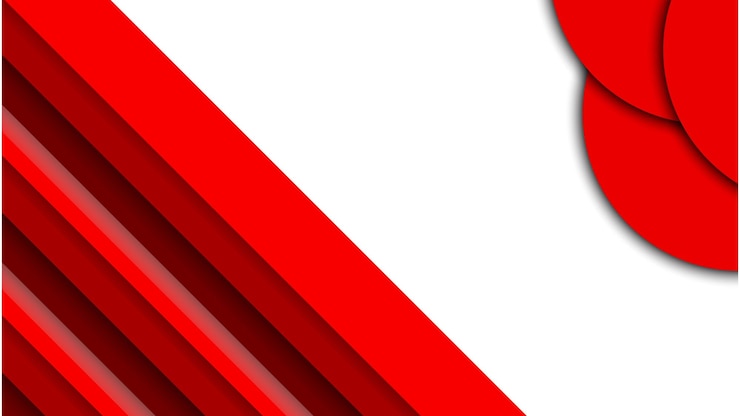 Vector formas geométricas diseño de plantilla de fondo de tema abstracto rojo y blanco