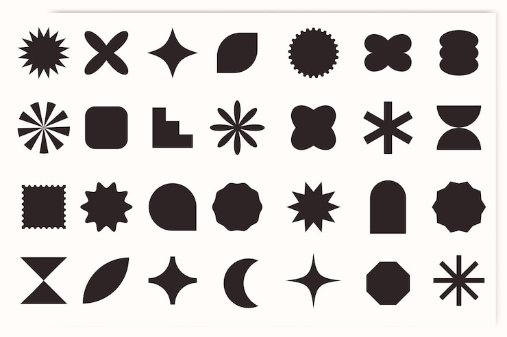 Vector formas geométricas de elementos