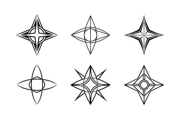 Formas geométricas de las estrellas