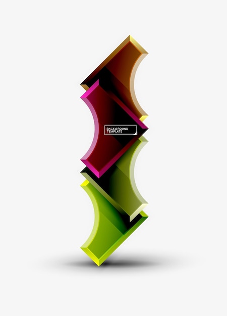 Las formas geométricas de fondo abstracto