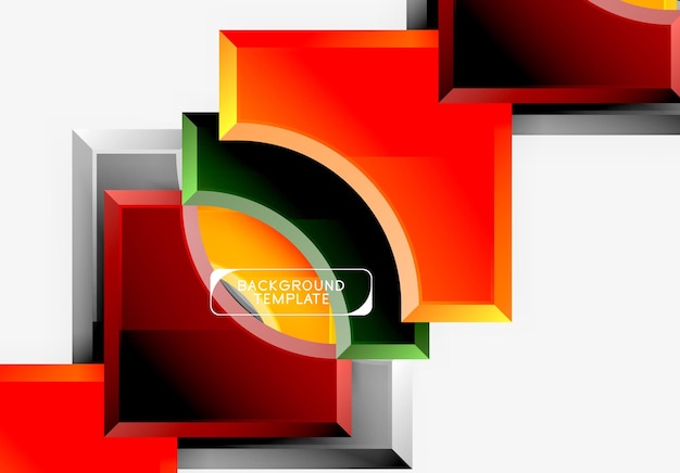 Las formas geométricas de fondo abstracto