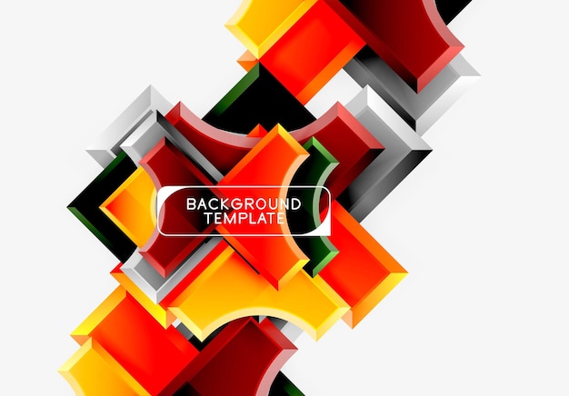 Las formas geométricas de fondo abstracto