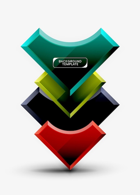 Las formas geométricas de fondo abstracto