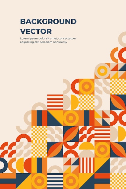 formas geométricas fondo de mosaico