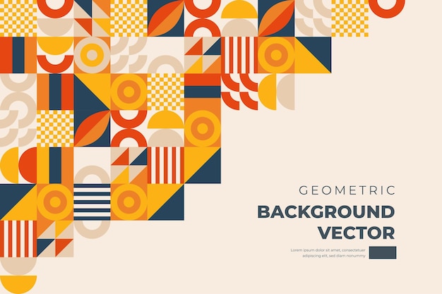 formas geométricas fondo de mosaico