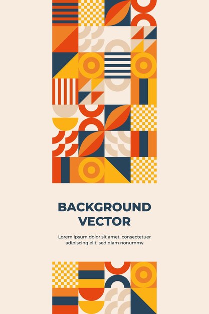 formas geométricas fondo de mosaico