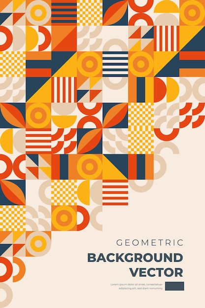 formas geométricas fondo de mosaico
