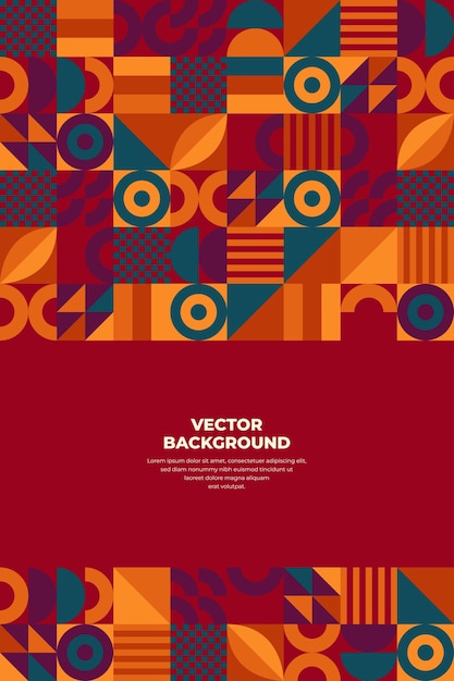 formas geométricas fondo de mosaico