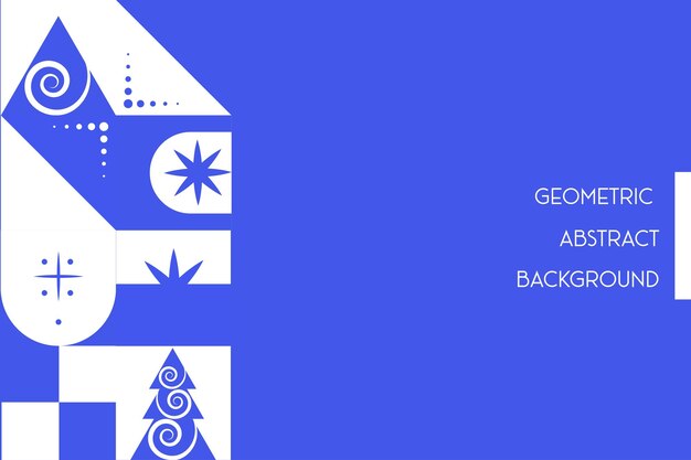 Formas geométricas invierno resumen de antecedentes ilustración vectorial para el fondo