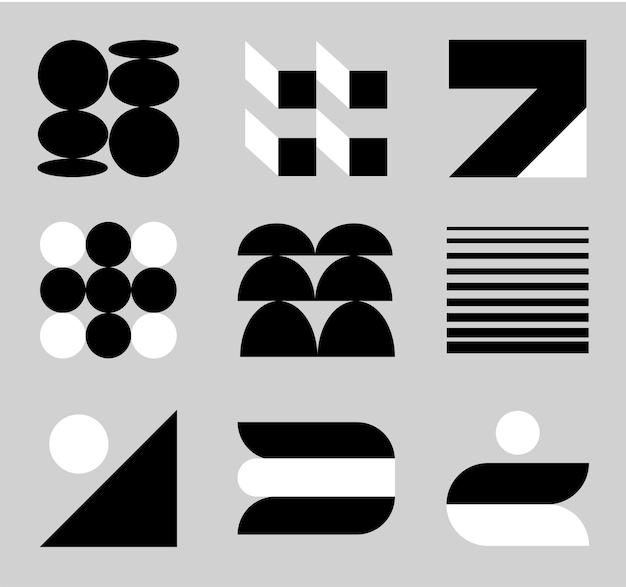 Las formas geométricas modernas de Bauhaus y2k
