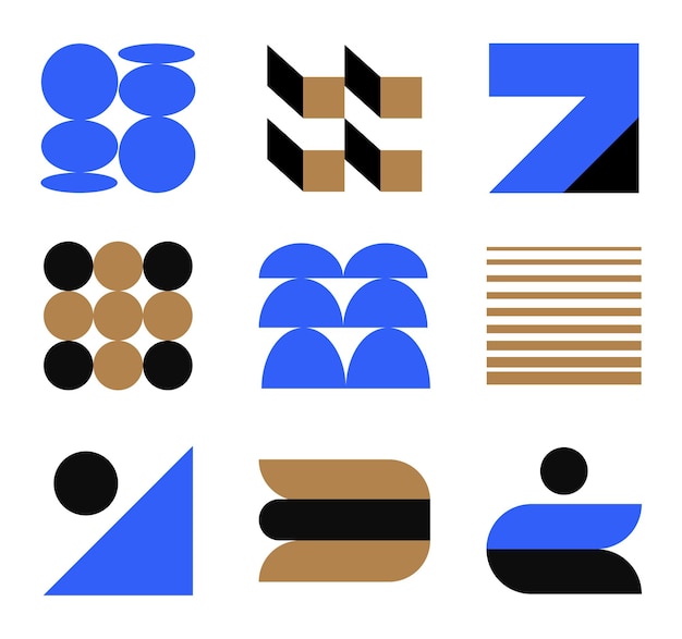 Las formas geométricas modernas de Bauhaus y2k