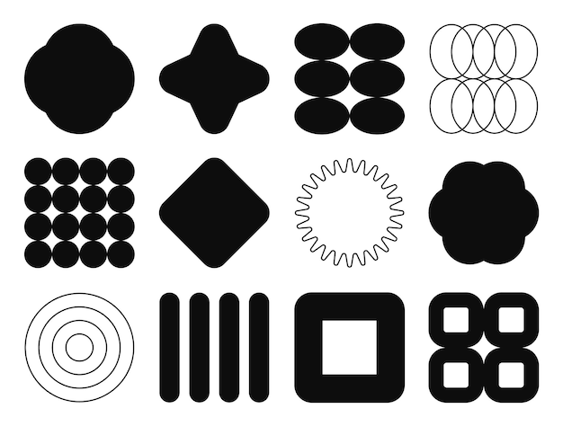 Las formas geométricas modernas de Bauhaus y2k