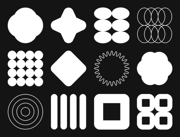Las formas geométricas modernas de Bauhaus y2k
