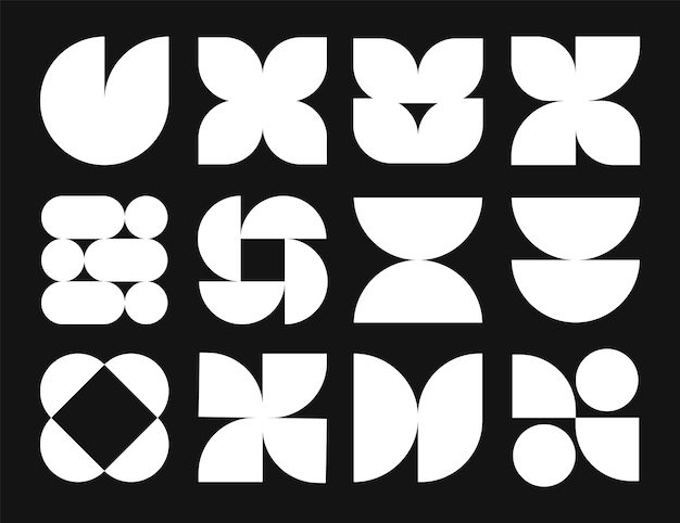 Las formas geométricas modernas de Bauhaus y2k