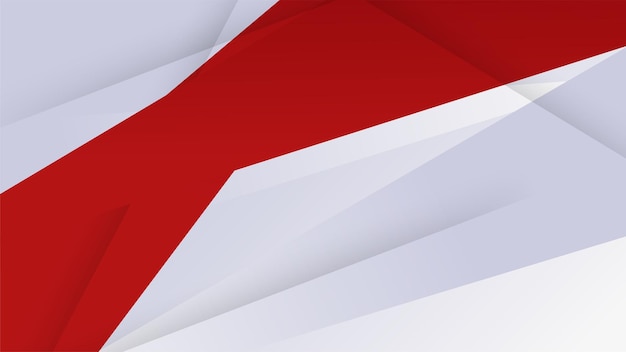 Formas geométricas modernas rojas y blancas geometría de fondo abstracta brillo y vector de elementos de capa para diseño de presentación Traje para negocios institución corporativa fiesta seminario festivo y charlas