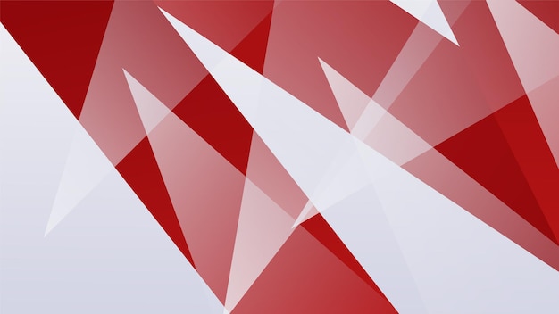 Formas geométricas modernas rojas y blancas geometría de fondo abstracta brillo y vector de elementos de capa para diseño de presentación Traje para negocios institución corporativa fiesta seminario festivo y charlas