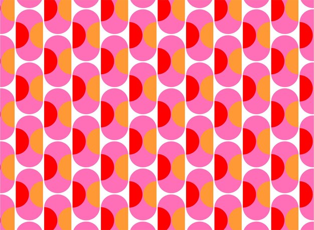 Formas geométricas patrón de colores cálidos