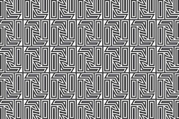 Formas geométricas patrón de línea perfecta abstracta