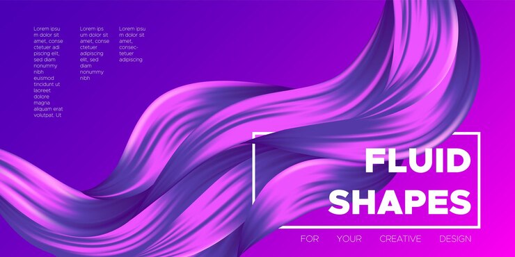 Vector formas de gradiente de líquido de onda de fondo de flujo