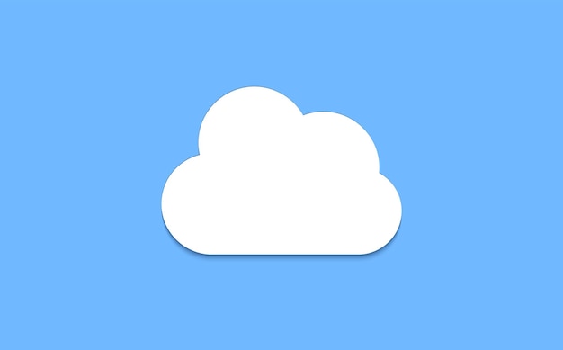 Formas gráficas en la nube Elemento de diseño de datos Vector conjunto de burbujas nubladas aislado sobre fondo azul