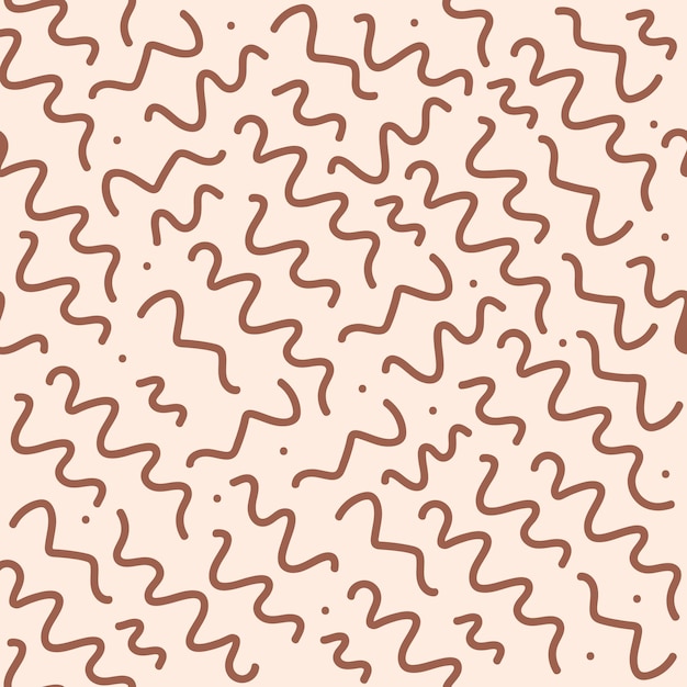 Formas de gusano patrón sin costura geométrico de moda diseño colorido hermosa ilustración vectorial