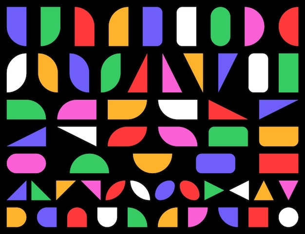 Formas y iconos vectoriales geométricos abstractos