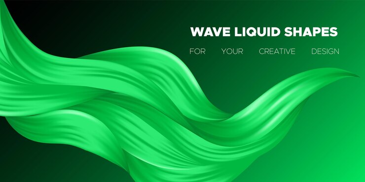 Vector formas líquidas abstractas en un fondo de gradiente vibrante
