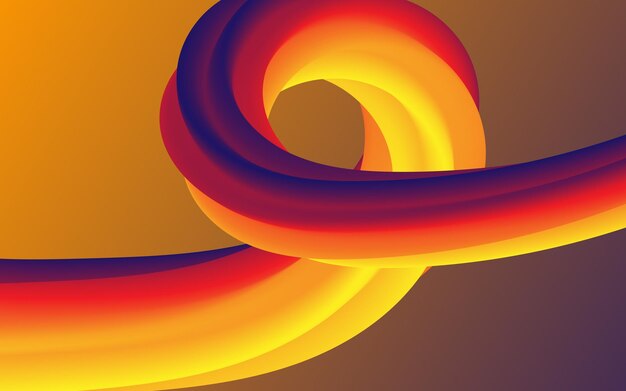 Formas de onda de diseño fluido abstracto de serpiente profesional vectorial con plantilla de vector 3d de color degradado