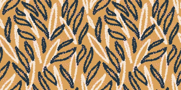 Formas orgánicas abstractas únicas patrón sin costuras boceto dibujado a mano formas creativas impresión