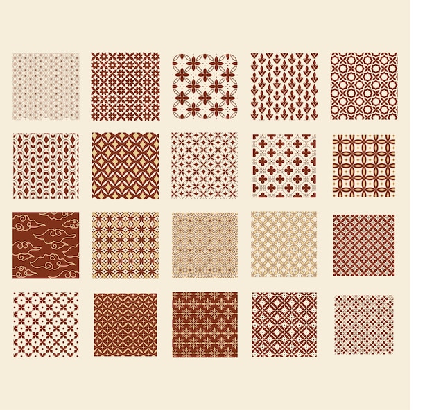 Formas con patrón de batik