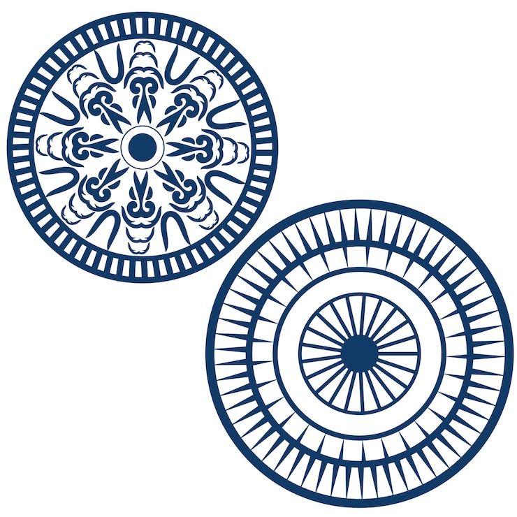 Vector formas redondas mandala primum