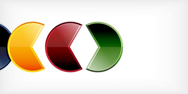 Formas redondas de moda con elemento de diseño de ángulo triangular Ilustración vectorial para papel tapiz Banner Fondo Libro de tarjetas Ilustración página de aterrizaje