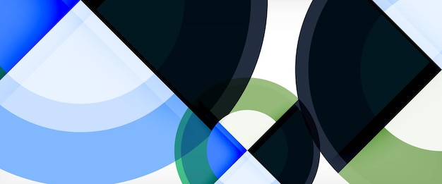 Formas redondas multicolores fondo abstracto