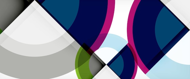 Formas redondas multicolores fondo abstracto