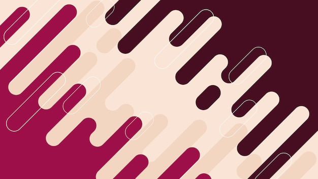 formas redondeadas abstractas fondo con color rojo marrón y crema papel tapiz de escritorio diseño vectorial