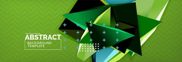 Formas triangulares 3D fondo geométrico patrón de estilo origami con formas triangulares para diseño decorativo diseño de carteles diseño de líneas plantilla de presentación moderna
