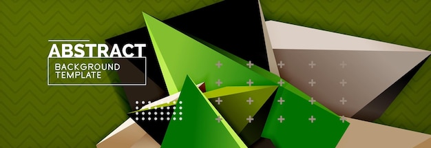 Formas triangulares 3D fondo geométrico patrón de estilo origami con formas triangulares para diseño decorativo diseño de carteles diseño de líneas plantilla de presentación moderna