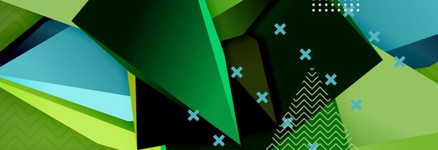 Formas triangulares 3D fondo geométrico patrón de estilo origami con formas triangulares para diseño decorativo diseño de carteles diseño de líneas plantilla de presentación moderna