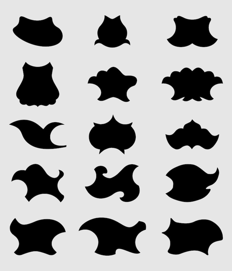 Vector formas vectoriales de fantasía