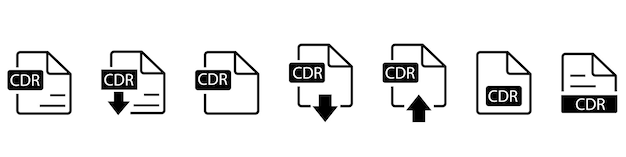 El formato de archivo las extensiones del icono se establecen en el estilo de línea el tipo de archivo del documento el formato del símbolo de estilo negro simple