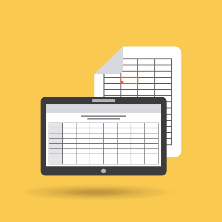 Vector formato de documento con dispositivo electrónico