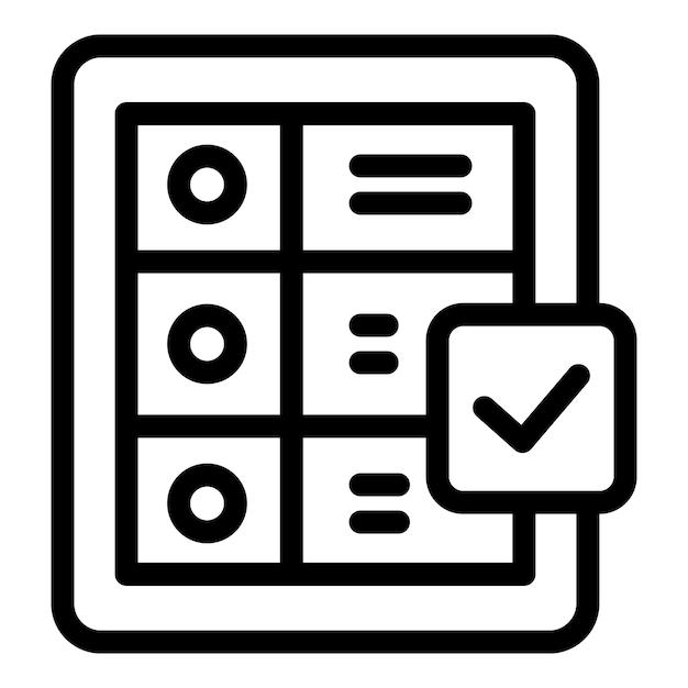 Formulario de encuesta en línea que se completa en una tableta