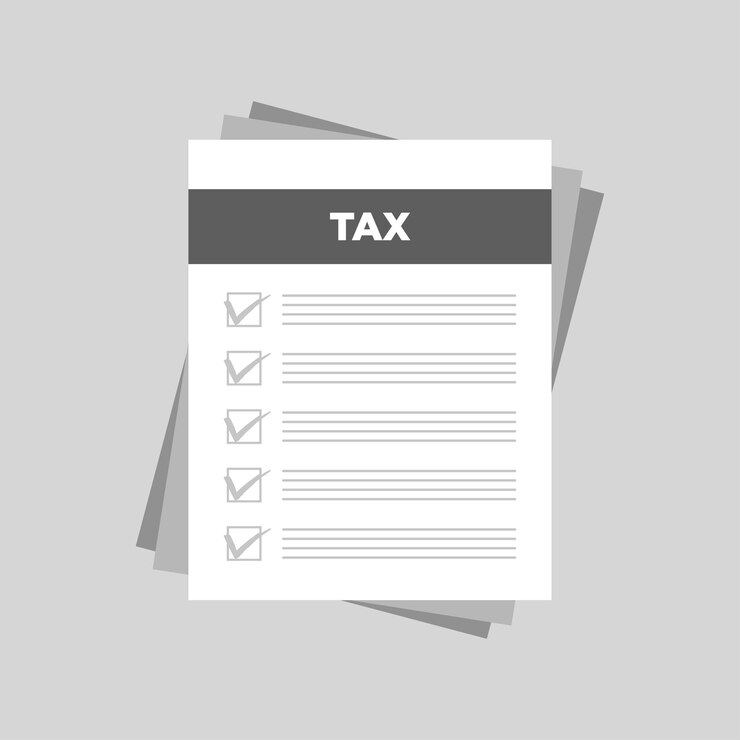 Formulario de papel de impuestos Contabilidad calcular conceptos de presupuesto Diseño plano