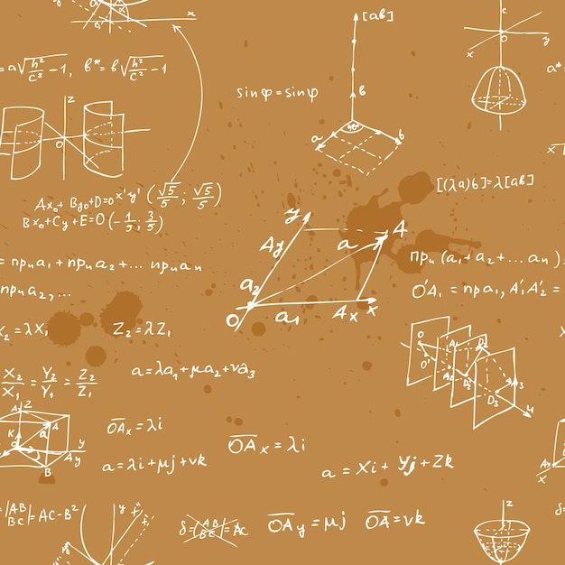 Vector fórmulas geométricas sin costura