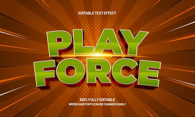 Forzar el efecto de texto editable con un estilo de texto de equipo y deporte