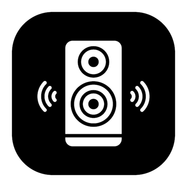 una foto en blanco y negro de un altavoz con una lente y un fondo negro