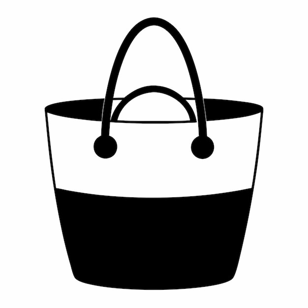 una foto en blanco y negro de una bolsa con un mango y un mango