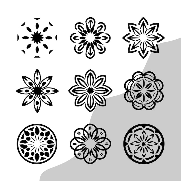 una foto en blanco y negro de un diseño con las palabras "flores" citadas en él